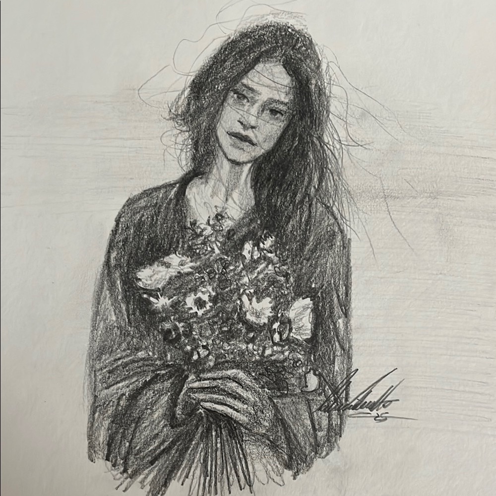 Black and White Sketch Art Draw